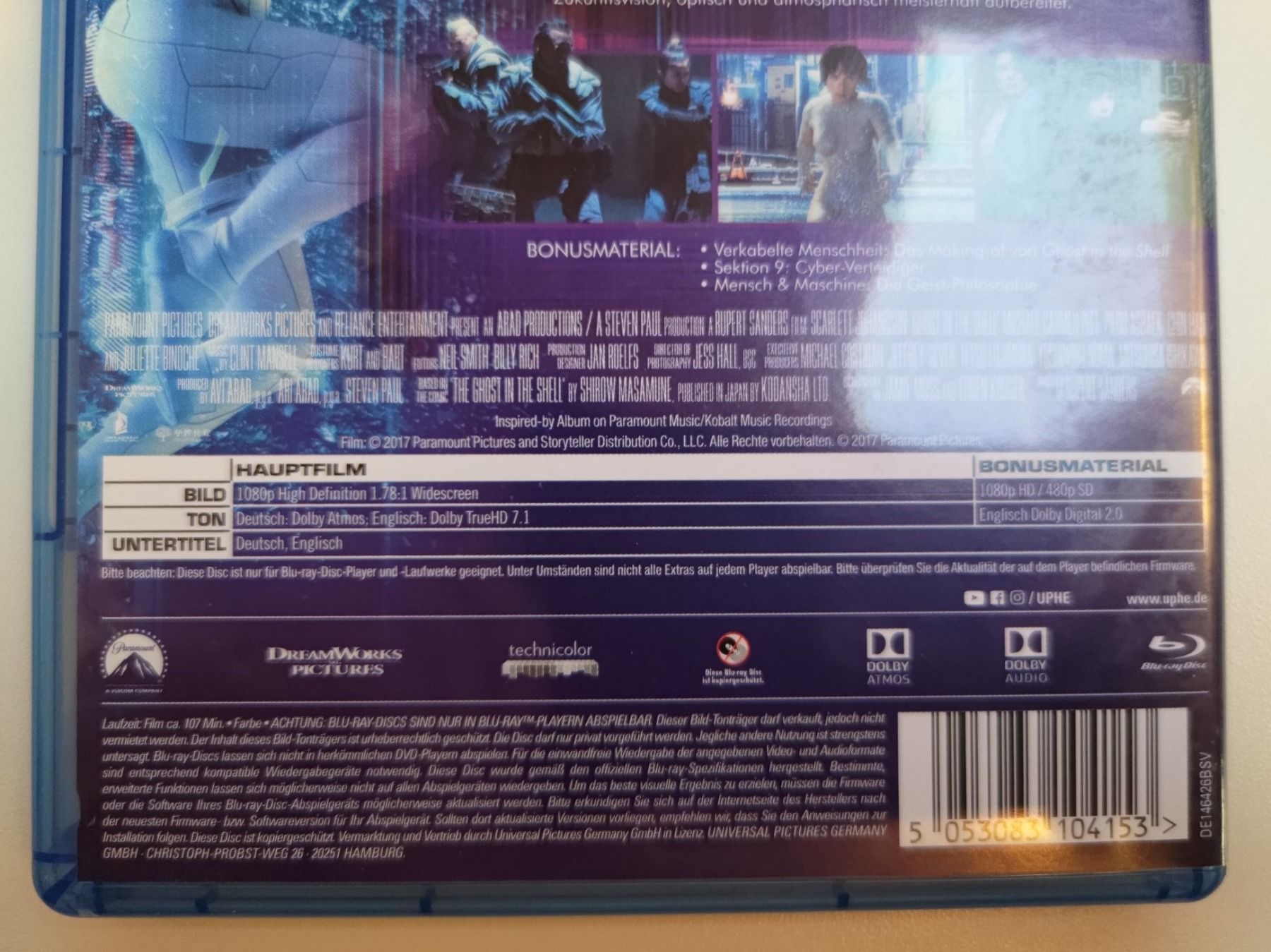 Tutti i DVDs: Ghost in the Shell – Usato da Liestal venduto da Kratzilla 3