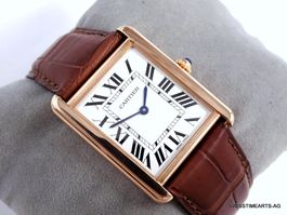 CARTIER TANK SOLO 18K/SS LUXUS ARMBANDUHR 2016 FULL SET