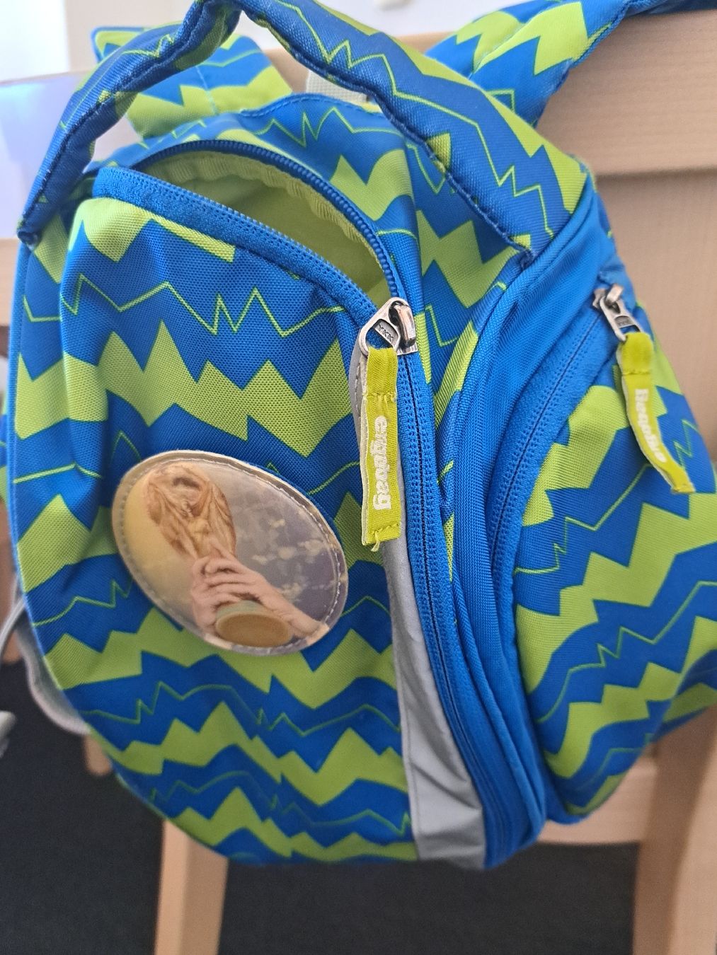 Ergobag Borse & Zaini: Ergobag Rucksack Kinder grün blau Klettie – Usato da bazenheid venduto da salerno007