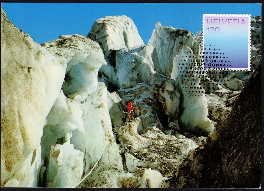 Tous les timbres: MK Farben der CH - Gletscherhöhlenblau, Feegletscher – Neuf (Voir description) à Dottikon par haeusibuh5
