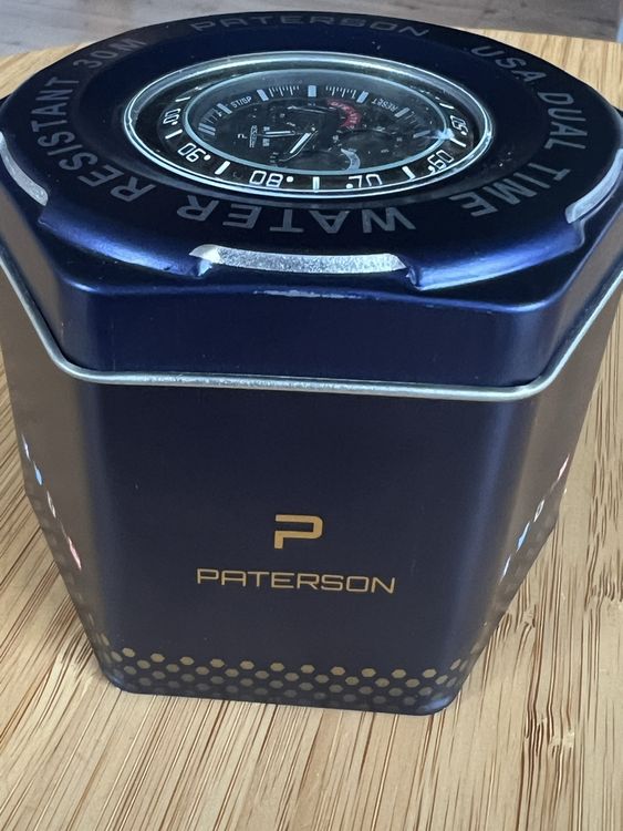 Paterson Uhren: Armband-Uhr Paterson Dual Time – Neu und originalverpackt aus Laufen von groove60 2