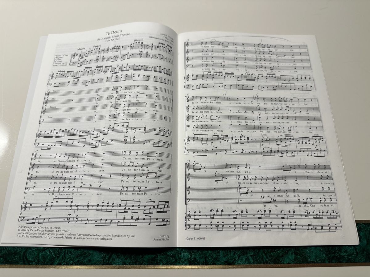 Bücher: Haydn Te Deum Partitur Carus 51.999/03 – Gebraucht aus Wald ZH von Martin79 2