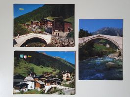 3 ältere Postkarten von Binn VS