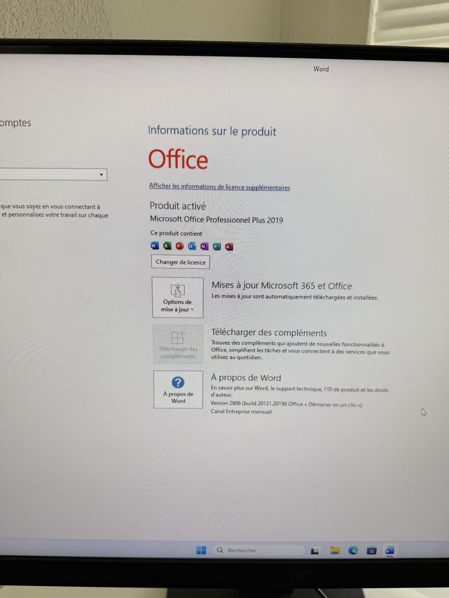 Hewlett Packard PCs: Ordinateur complet HP Windows 11 avec écran 27 pouces  – D'occasion à Avenches par kin_6tbp 2
