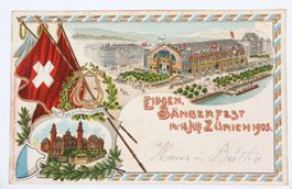 Eidgen. Sängerfest Zürich 1905 (Prägekarte)