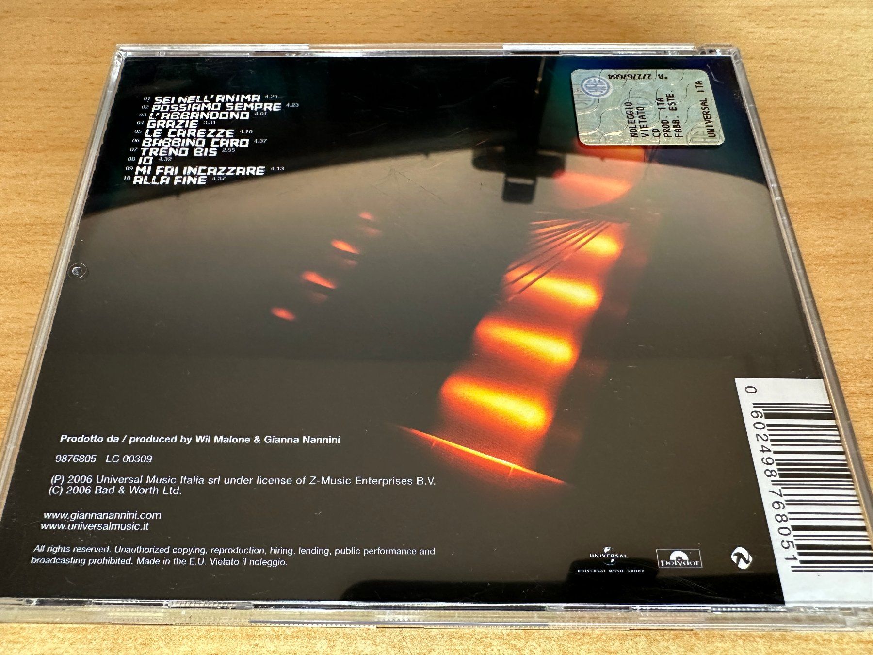 CD: E5 Gianna Nannini – Grazie – Usato da Rikon im Tösstal venduto da Alpenmutz 1