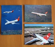3x Swissair, Crossair, Flugzeug