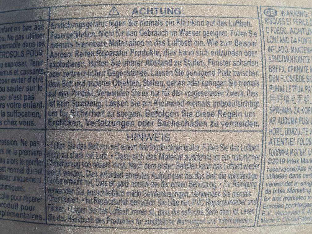 Materassi: INTEX / Luftmatratze / Luftbett / Elektrisch / Fast-Fill – Usato da Safenwil venduto da Husqi2000 5