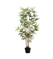 Kunstpflanze Bambus, grün, aus PE inkl. Topf, Höhe 160cm