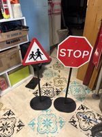 Verkehrsschilder-Set: Achtung Kinder/Stop-Schild, Deko!