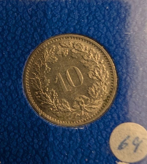 Tutti le monete: 10 Rappen 1969 – Usato da Arch venduto da coinsandmore 1