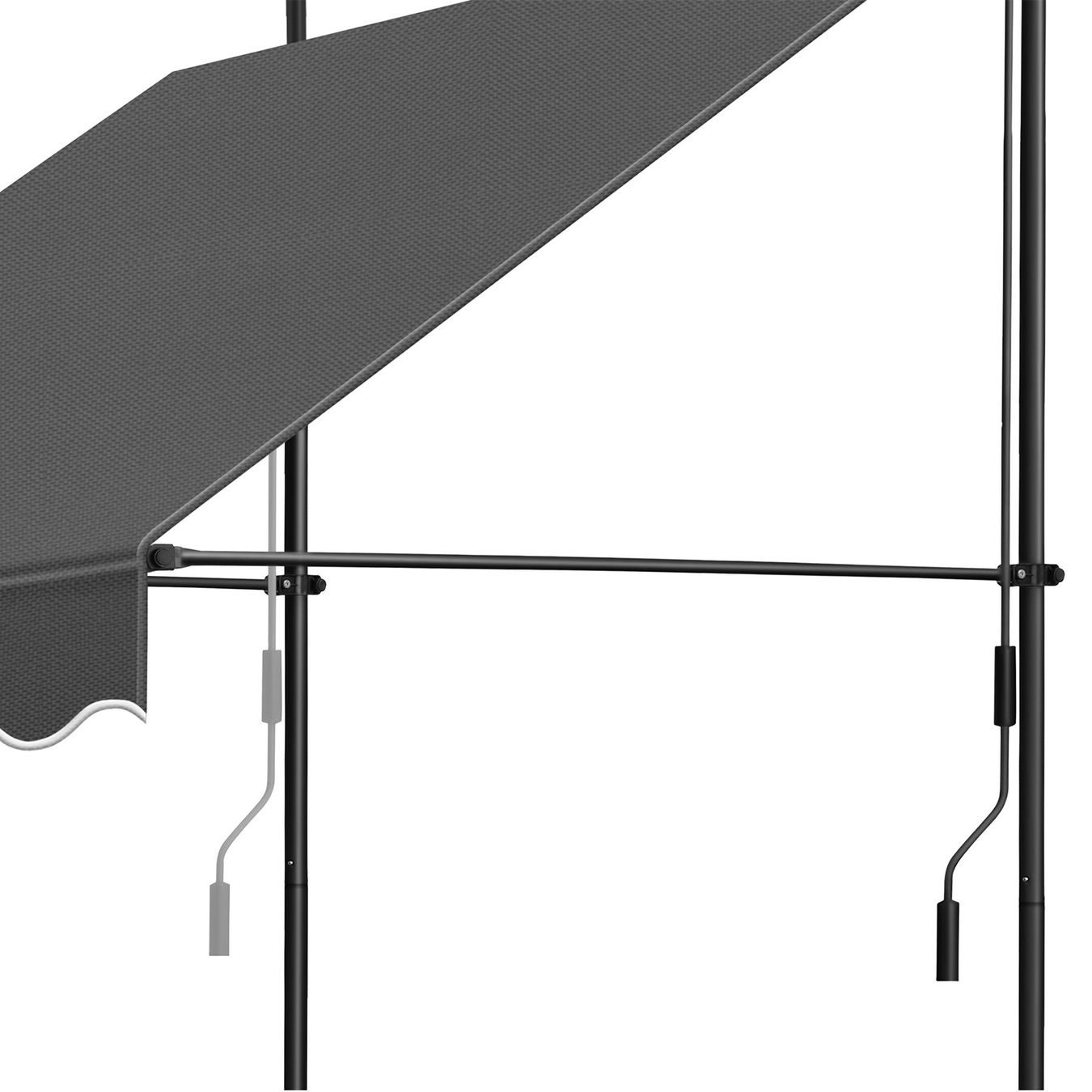 Tende da sole: Klemmmarkise 400x180cm schwarzgrau – Nuovo (secondo la descrizione) da Murten venduto da Roland.Kemmer.AG 2