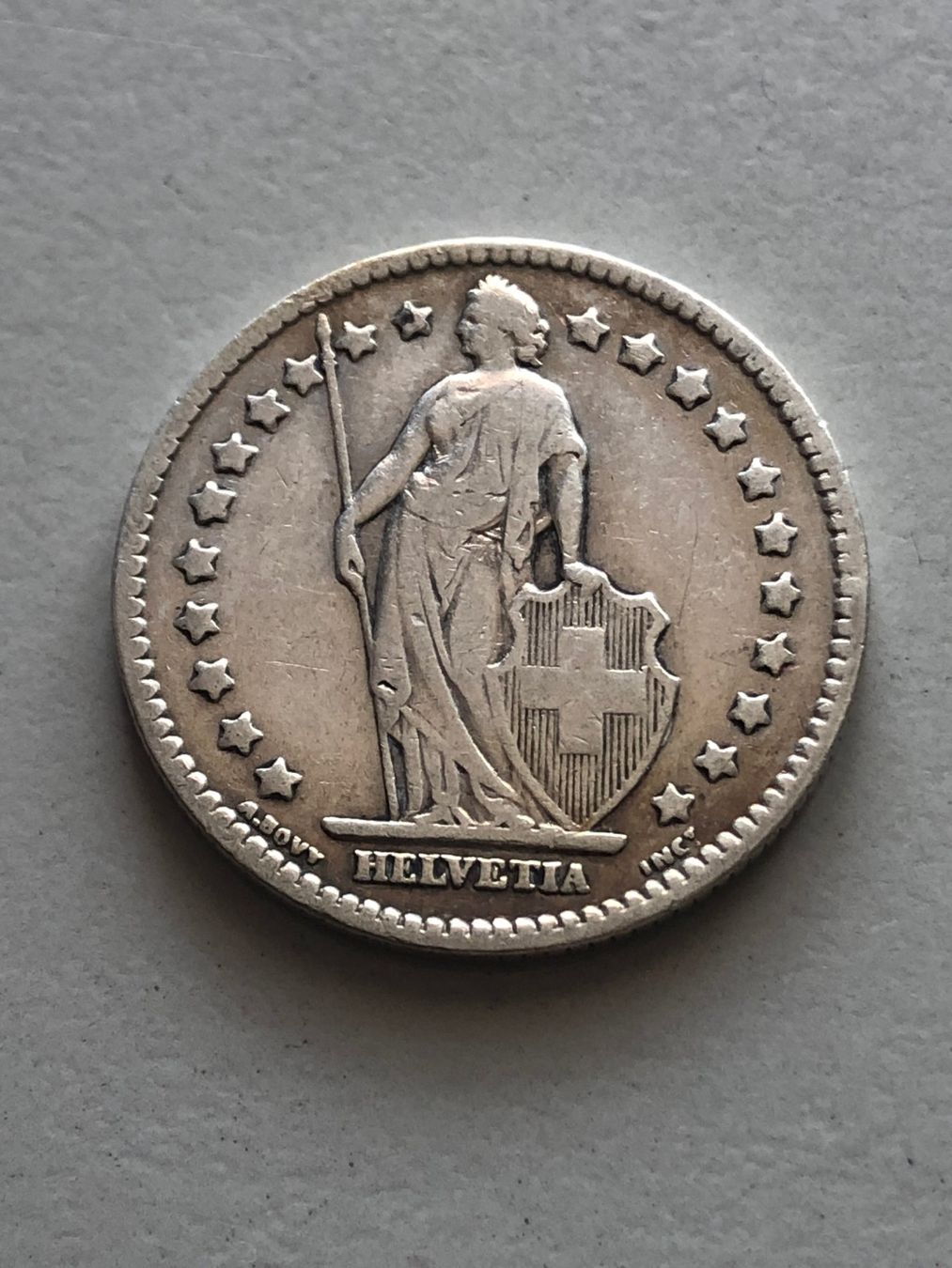 Tutti le monete: 1 Fr. 1916 – Usato da Schötz venduto da Odpa 1