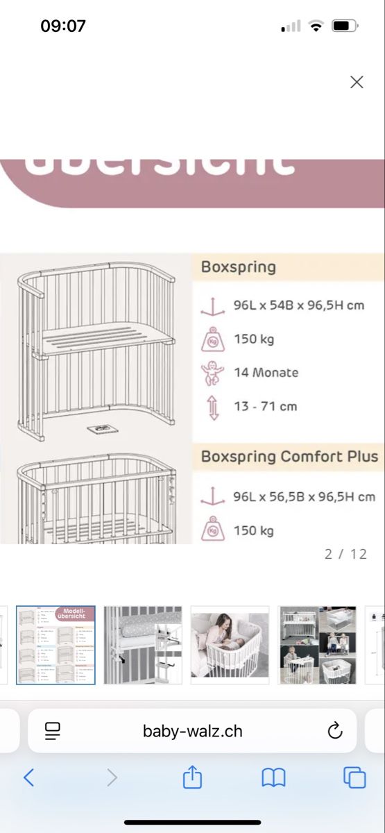 Betten: Beistellbett – Neu (gemäss Beschreibung) aus Dietikon von cam_5hf2 4