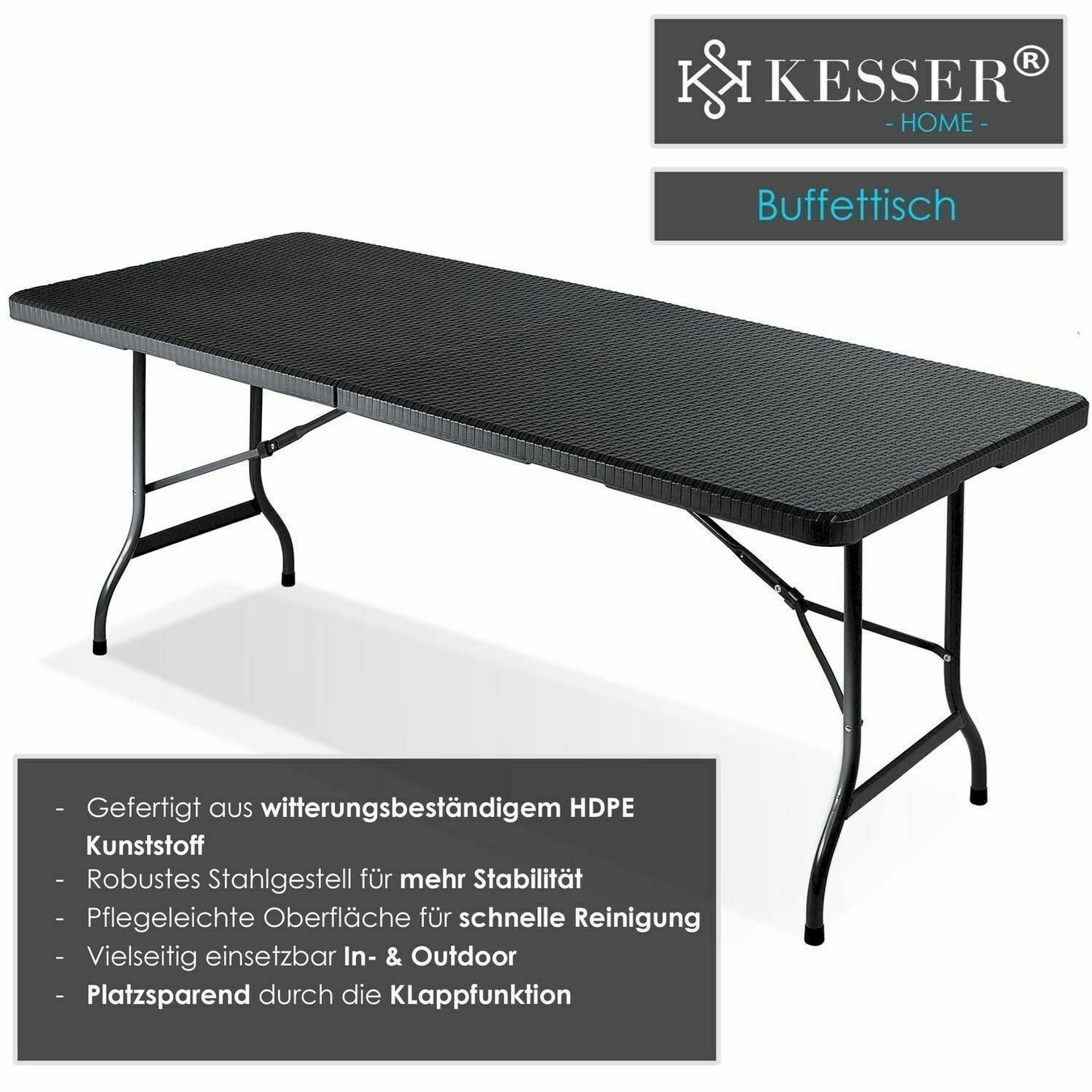Tische: KESSER Klapptisch 180cm klappbar – Neu und originalverpackt aus Bottighofen von zaap 1