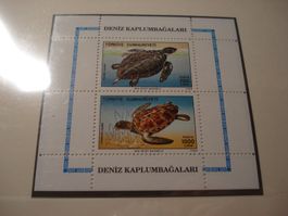 Türkei 1989, Block Seeschildkröten ** + ET-o, mit Beschrieb