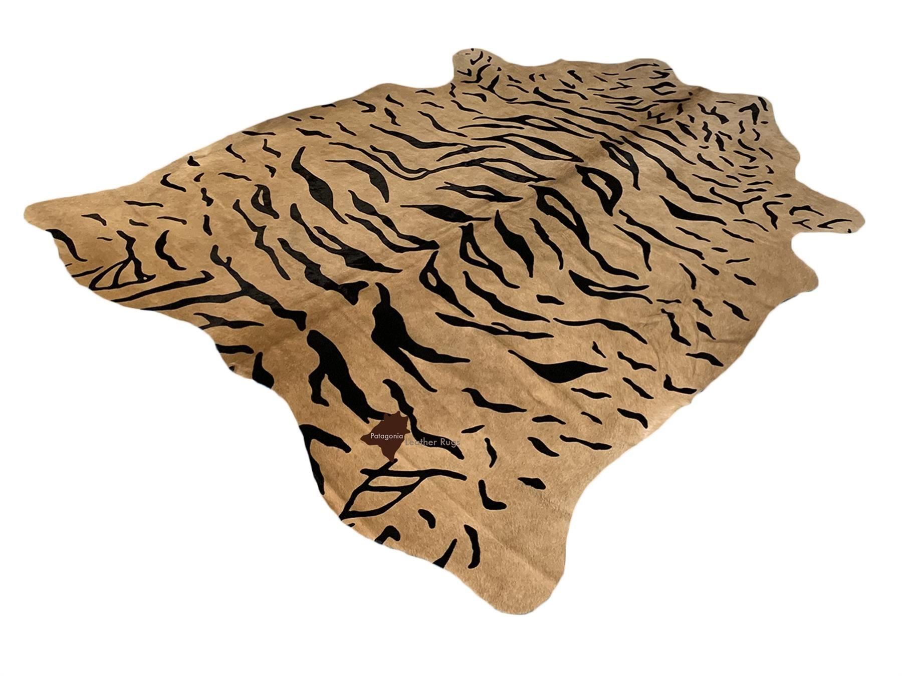 Tappeti: echtes Kuhfell Teppich Tiger black/beige – Nuovo e nell'imballaggio originale da Arbedo venduto da patagonialeatherrugs 1