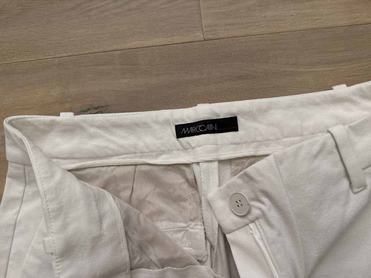 Marc Cain Pantaloni: Marc Cain Hose, weiss, Grösse N4 – Nuovo (secondo la descrizione) da Wittinsburg venduto da redrose296 1