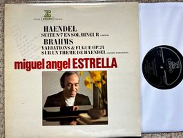 Haendel Brahms – Suite N° 7 - M.A. Estrella Piano Erato LP🛀
