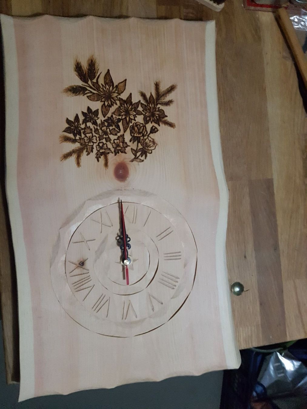 Articoli in legno: Arvenholz uhr neu – Nuovo (secondo la descrizione) da Siebnen venduto da Holzwork75 1