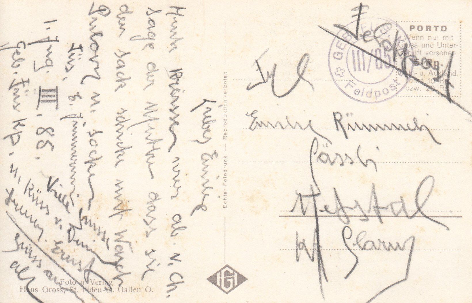 Cartoline postali: Chur 1940 – Usato da Bürglen TG venduto da StampGraf 1