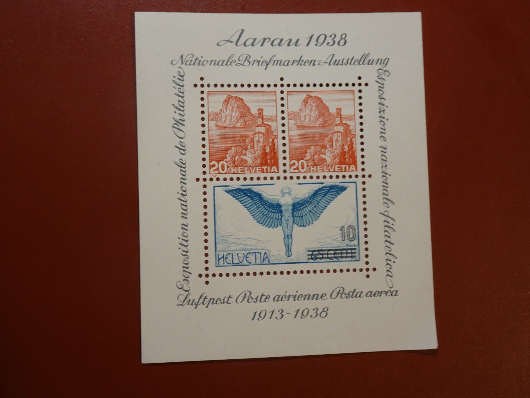 Tutti i francobolli: 1938, BLOCK AARAU BRIEFMARKENAUSSTELLUNG, POSTFRISCH – Nuovo (secondo la descrizione) da Eschenbach SG venduto da eDaisy