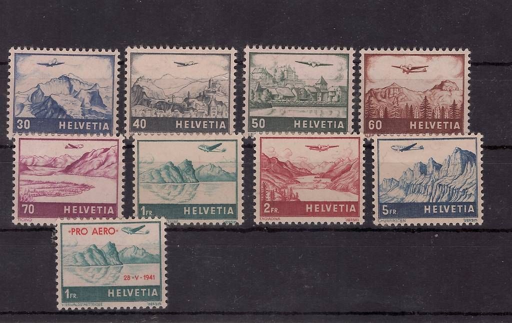 Tutti i francobolli: Briefmarken Schweiz 1941 Airmail Konvolut – Nuovo (secondo la descrizione) da Neuhausen am Rheinfall venduto da michip