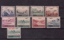 Briefmarken Schweiz 1941 Airmail Konvolut