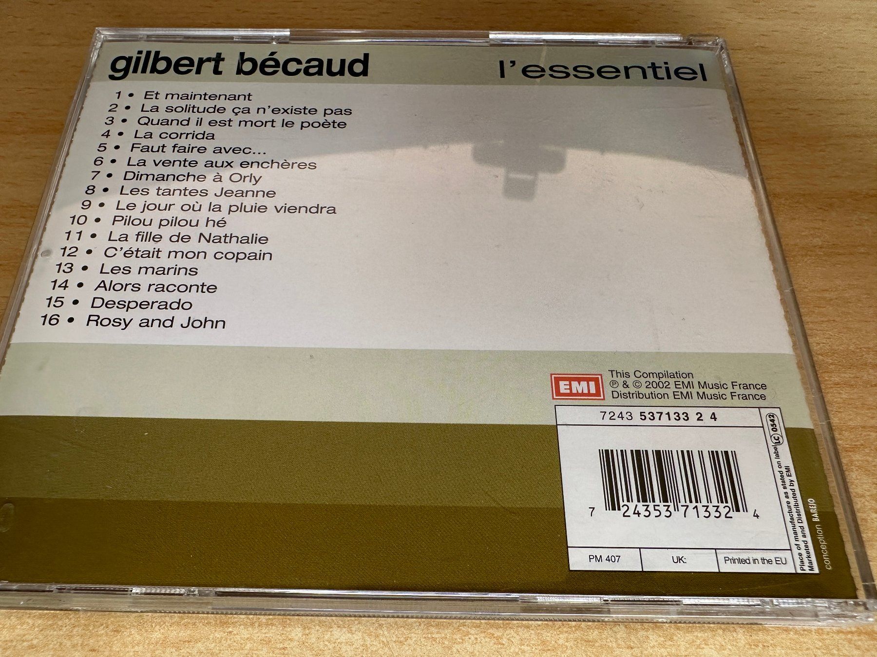 CD: C3 Gilbert Bécaud – L'Essentiel – Usato da Rikon im Tösstal venduto da Alpenmutz 1