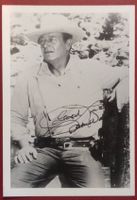 John Wayne 1907-79 WESTERN Druck-Autogrammfoto Vintage