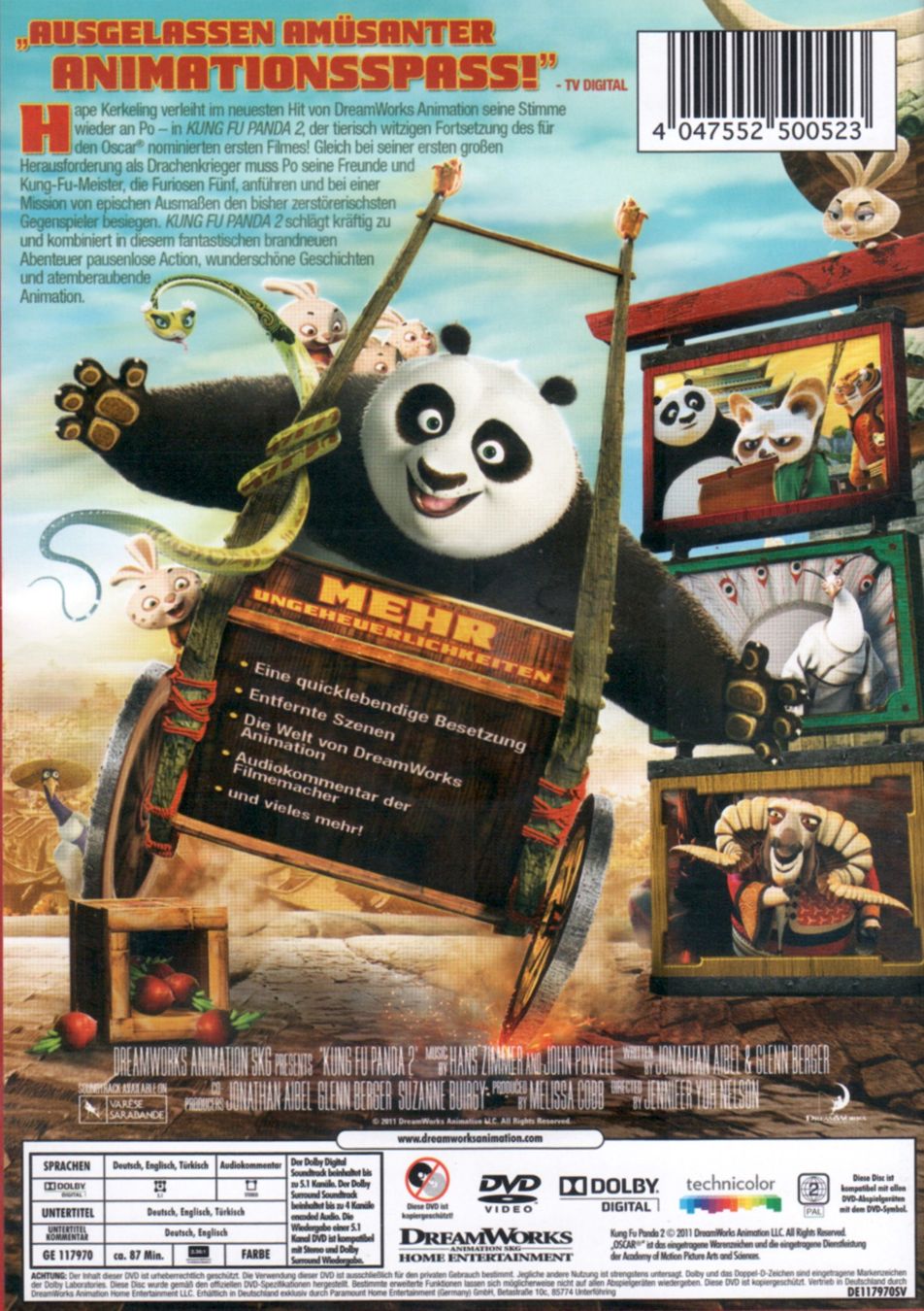 Alle DVDs: DVD: Kung Fu Panda 2 (DreamWorks) – Gebraucht aus Tägerig von fil_f8k6 1