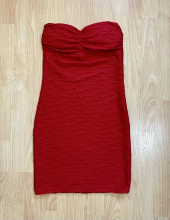 Trägerloses Minikleid (S)