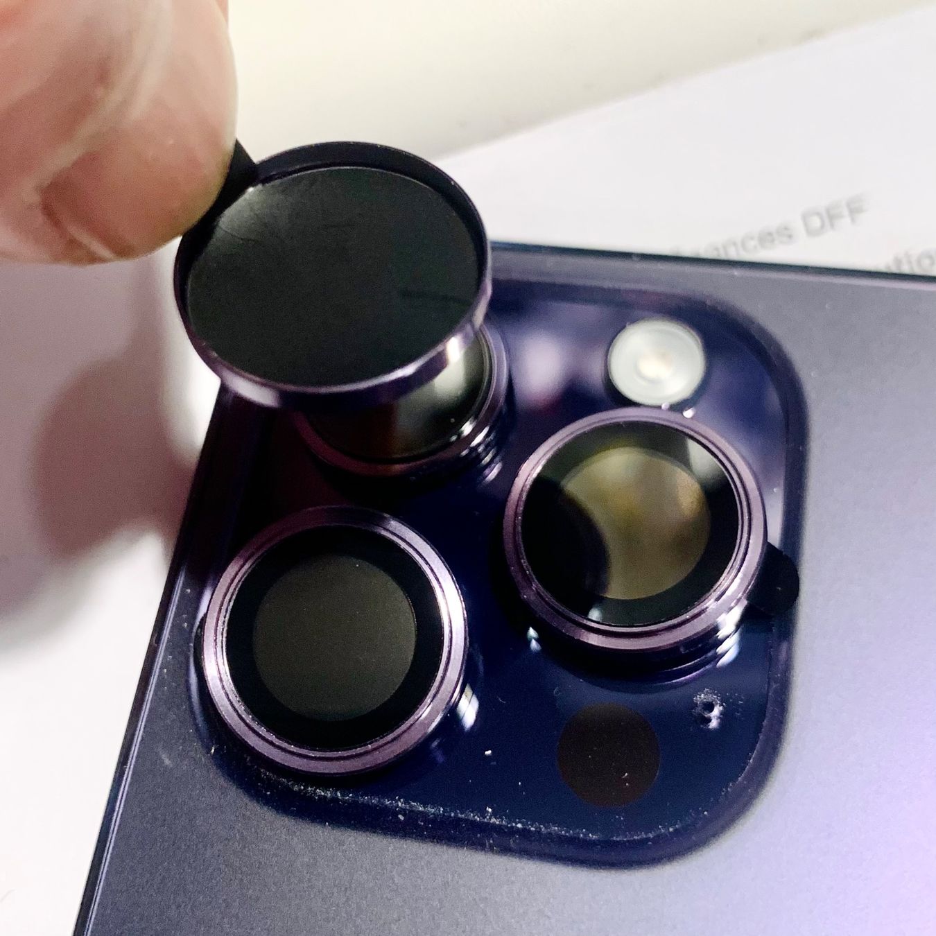Cover & Protezioni schermo: Kit protection caméra arrière iphone 14 pro Max/14pro – Nuovo e nell'imballaggio originale da Morges venduto da DigiAC 3