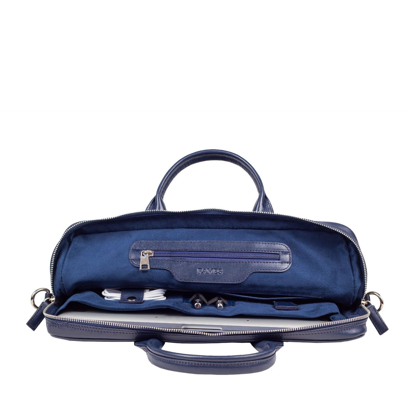 Koffer & Taschen: Leder Laptoptasche 50% Reduziert Dunkelblau – Neu und originalverpackt aus Thalwil von munram 1