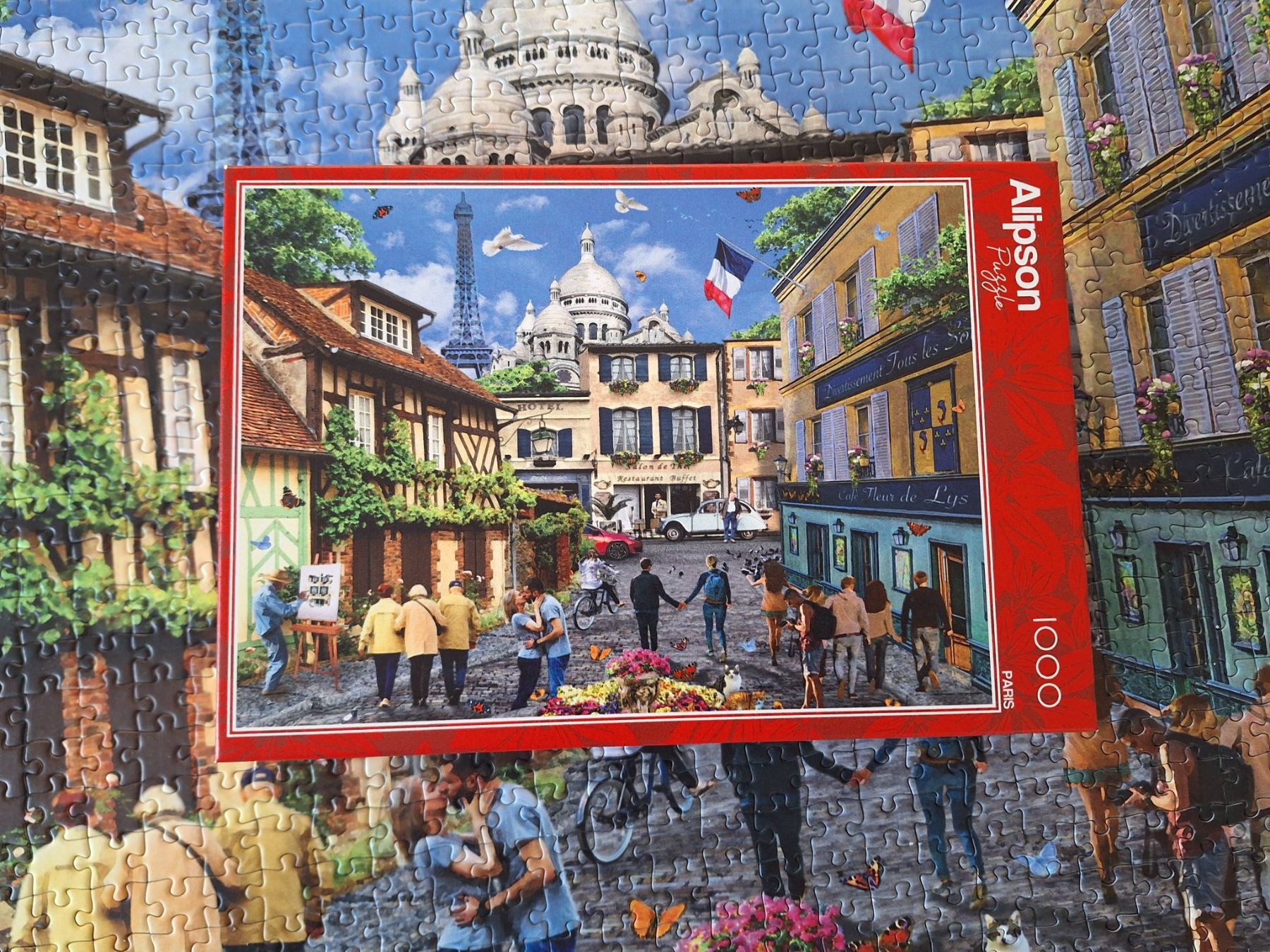 Puzzles: Alipson - Puzzle  " PARIS MIT EIFELTURM " – Gebraucht aus Dornach von kurtbahn 1