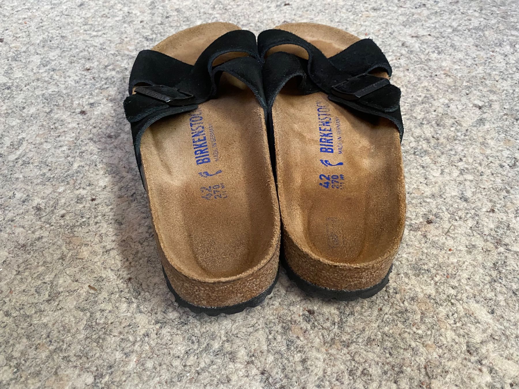 Birkenstock Scarpe da donna: Birkenstock Veloursleder schwarz Gr. 42 – Usato da Wattwil venduto da edel88 4