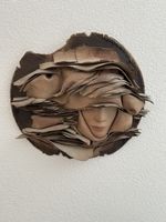 Céramique Murale Visage Femme Mil Feuille