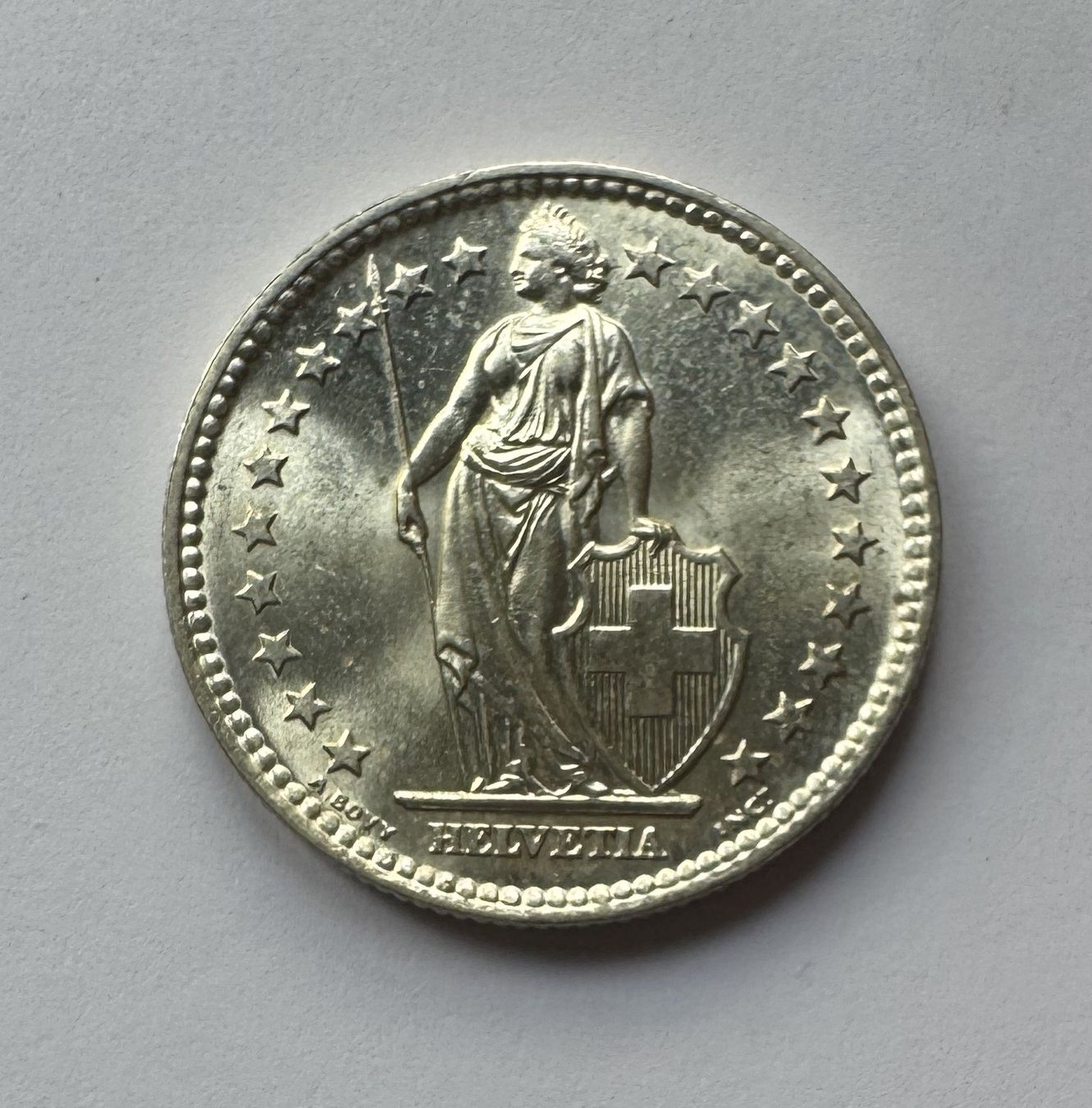 Toutes les monnaies: 1964 2 Franken stgl – Neuf (Voir description) à Kirchberg SG par Helveticus00 1