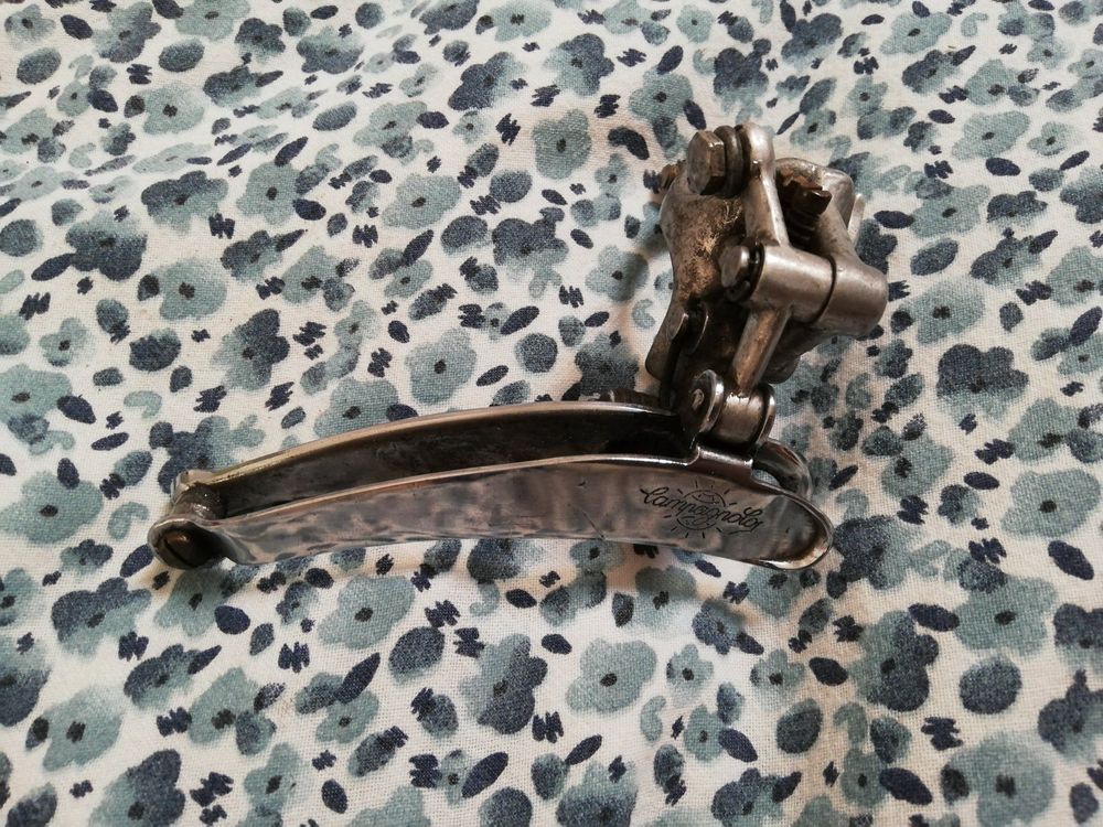 Dérailleur Avant Campagnolo Record Vintage - 4 Trous, Pince étroite, Occasion Fonctionnel