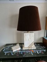 Lampe en Travertin ancienne Fratelli Minali