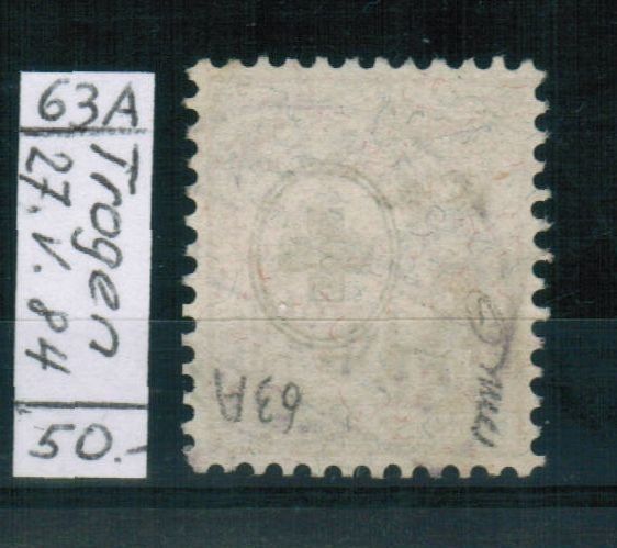 Tutti i francobolli: Wertziffer Nr.63A - TROGEN – Usato da Bern venduto da peri02 1