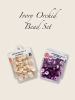 Paillettes Vintage Tre Stelle “Orchidea d’Avorio” – 2 Pezzi