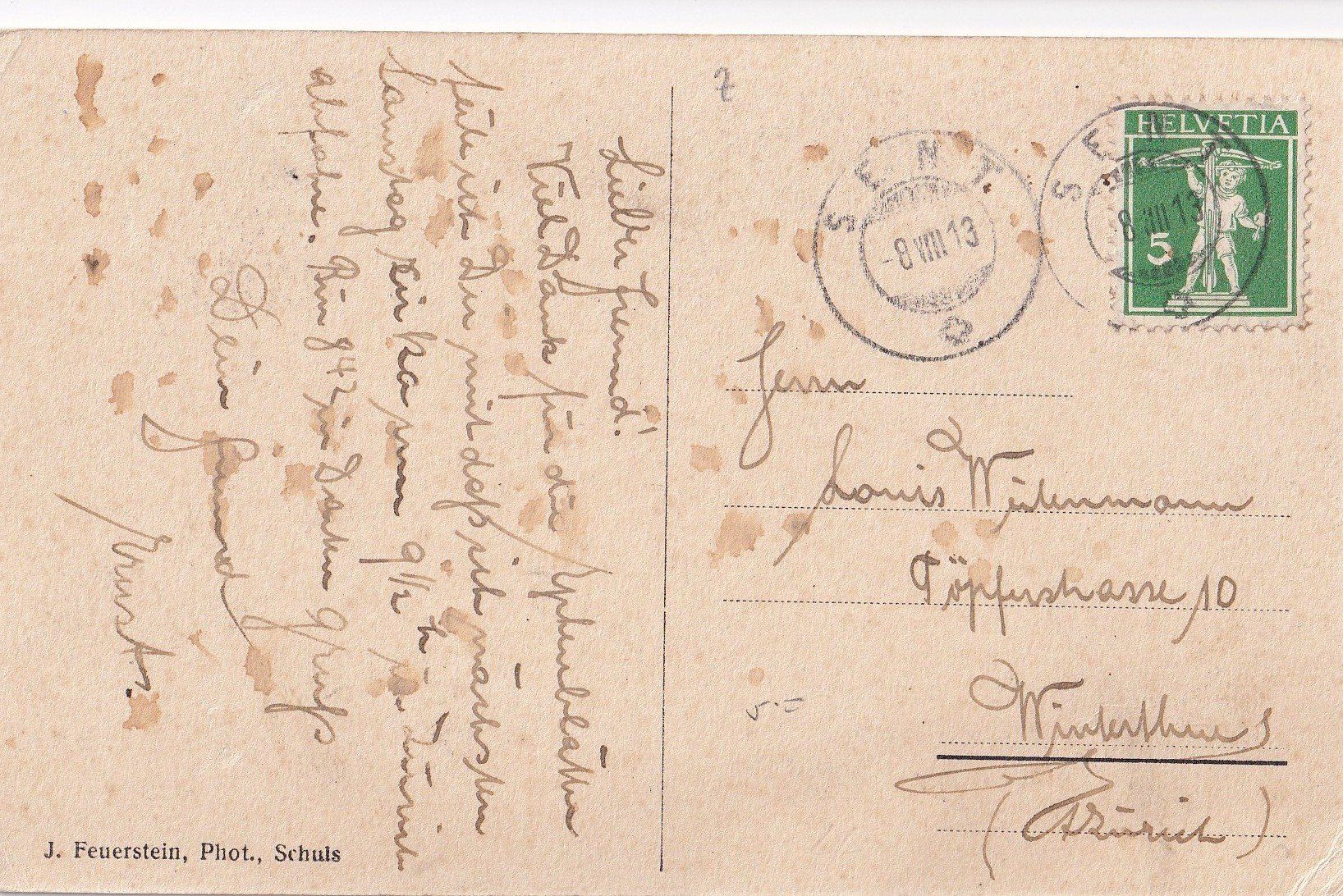 Cartoline postali: Sent (Engadin) Dorfansicht – Usato da Olten venduto da clotaldi 1