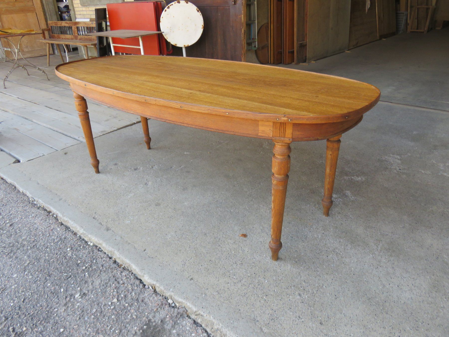 Tables: antiker Eichen-Tisch Dampfschiff Unterwalden 1902 – D'occasion à Ruswil par Mfladibus 2