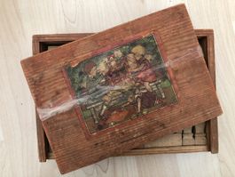 Reizender Holz Baukasten Vintage ca. 1920 - 1940