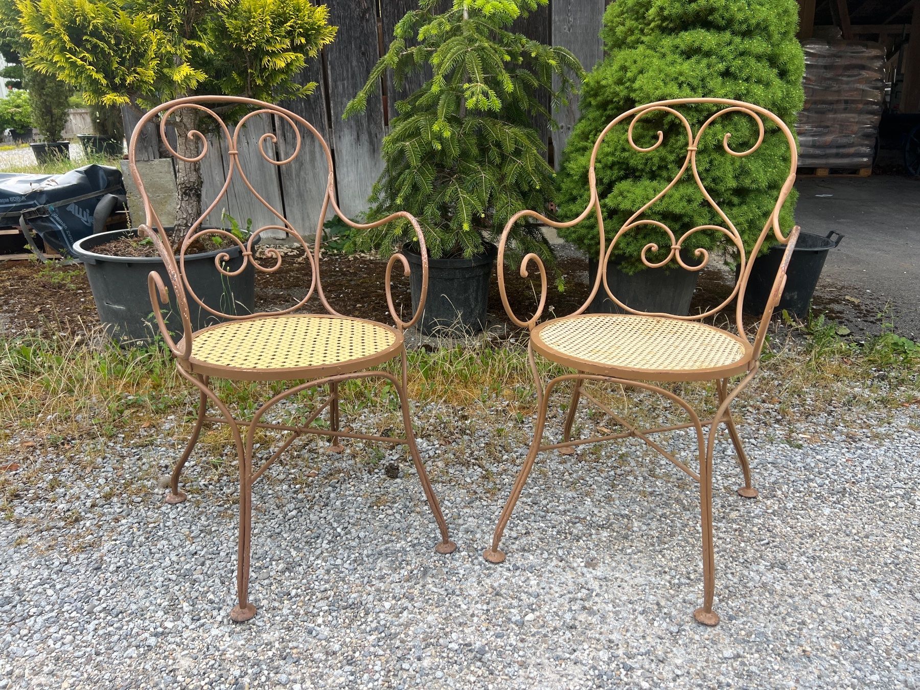 Sedie: Antike Art Deco Gartenstühle – Usato da Otelfingen venduto da Yossi-68
