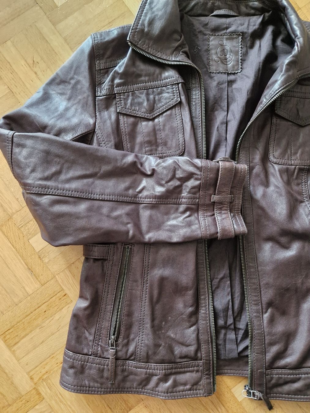 S.Oliver Giacche: Braune Echt Lederjacke S. Oliver Gr. 42 – Usato da Reinach BL venduto da Tinkerbelly27 5