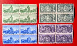 VATIKAN MARIAZELL ÖSTERREICH VIERERBLOCK 1957** POSTFRISCH