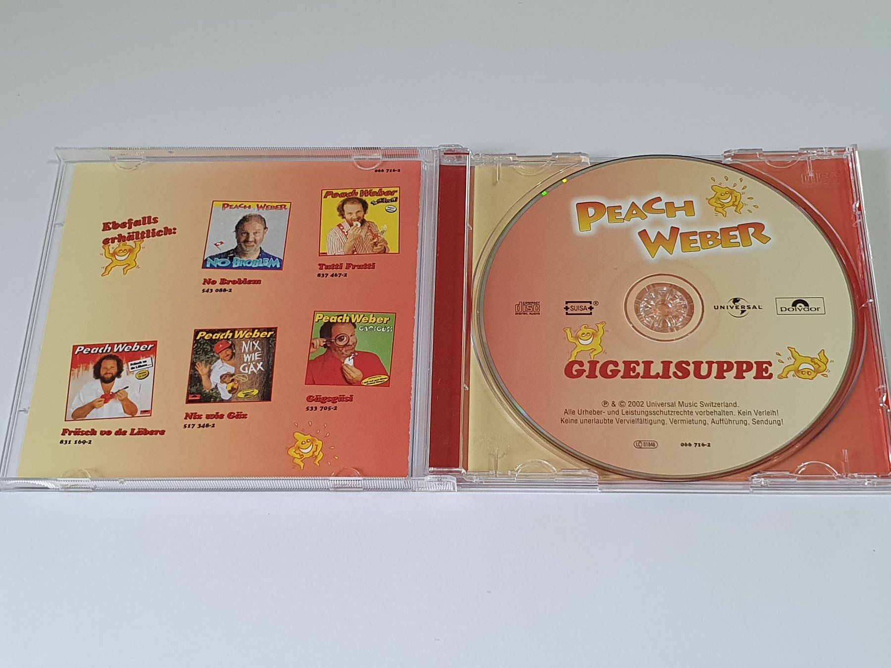 CDs: Peach Weber - Gigelisuppe | CD – D'occasion à Dietlikon par Skylab007 2