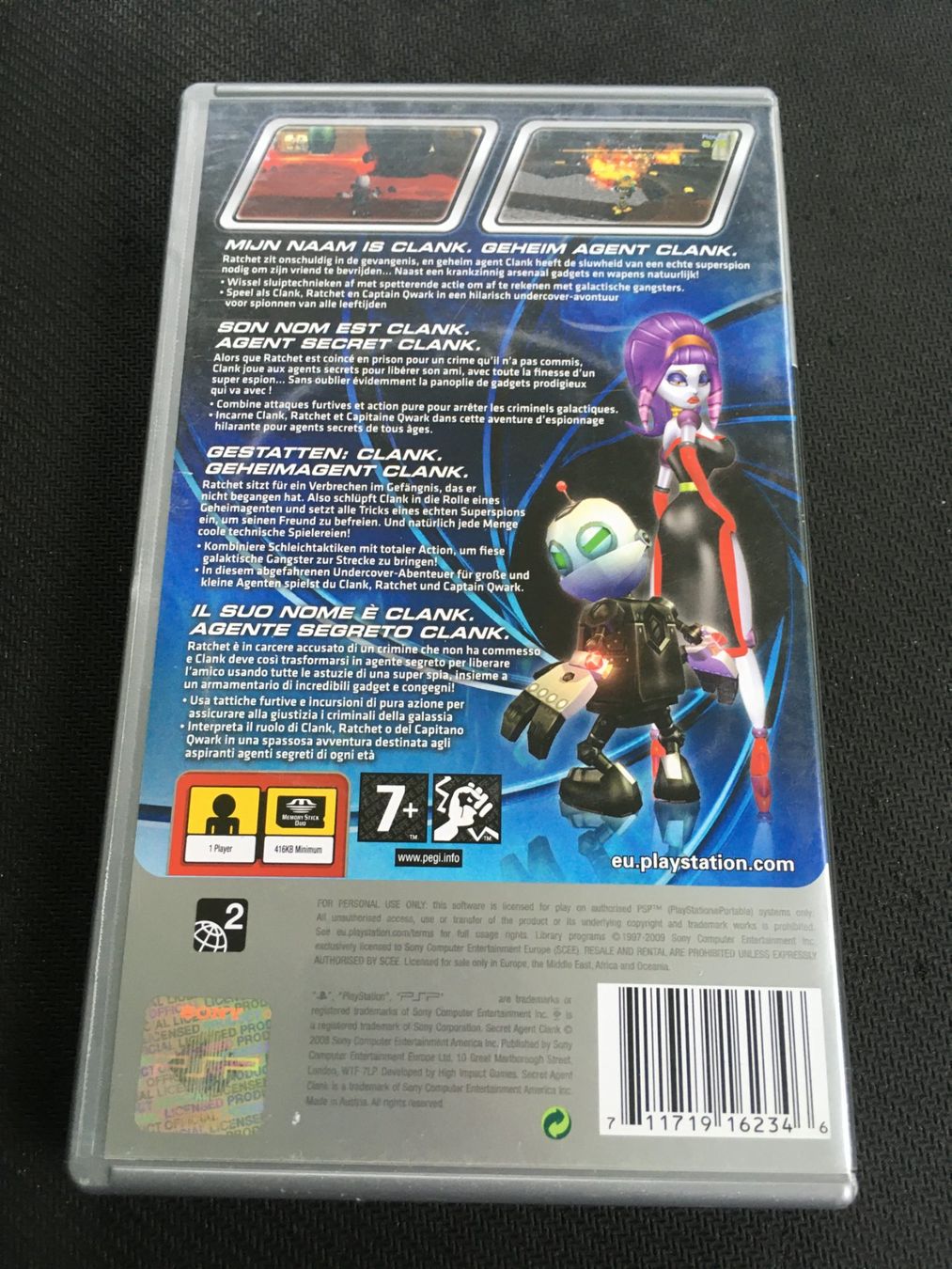 Sony Spiele: Secret Agent Clank - PSP – Gebraucht aus St.Gallen von Punktchen01 1